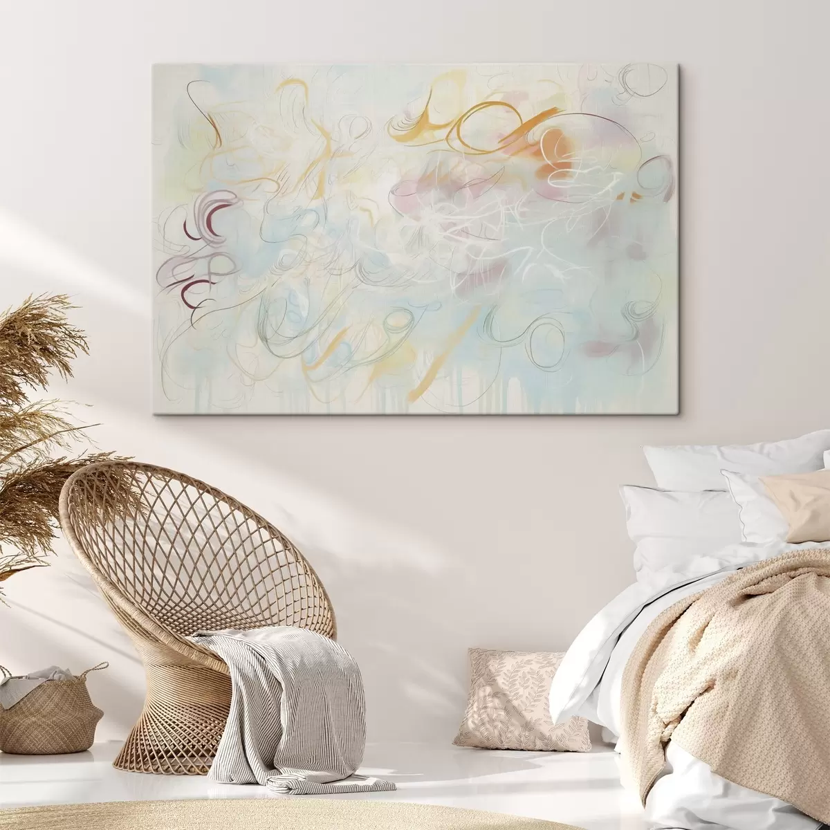 Pilt Abstraktsioon koos kritseldustega s45772