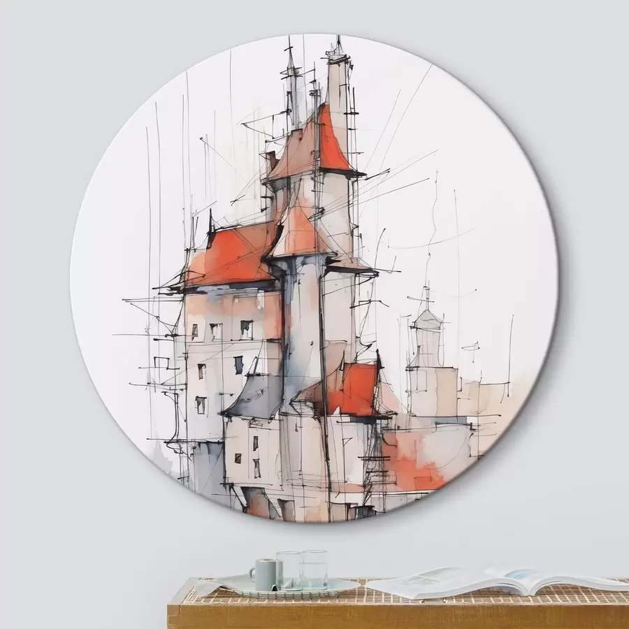 Pilt Majade imitatsioon skits ja akvarell r45764