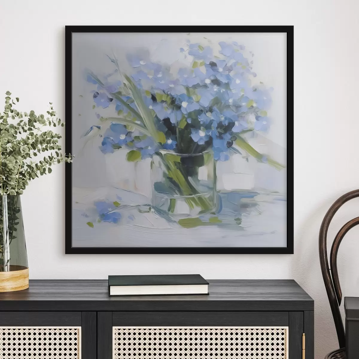 Plakat Õrnad lilled klaasvaasis f45773