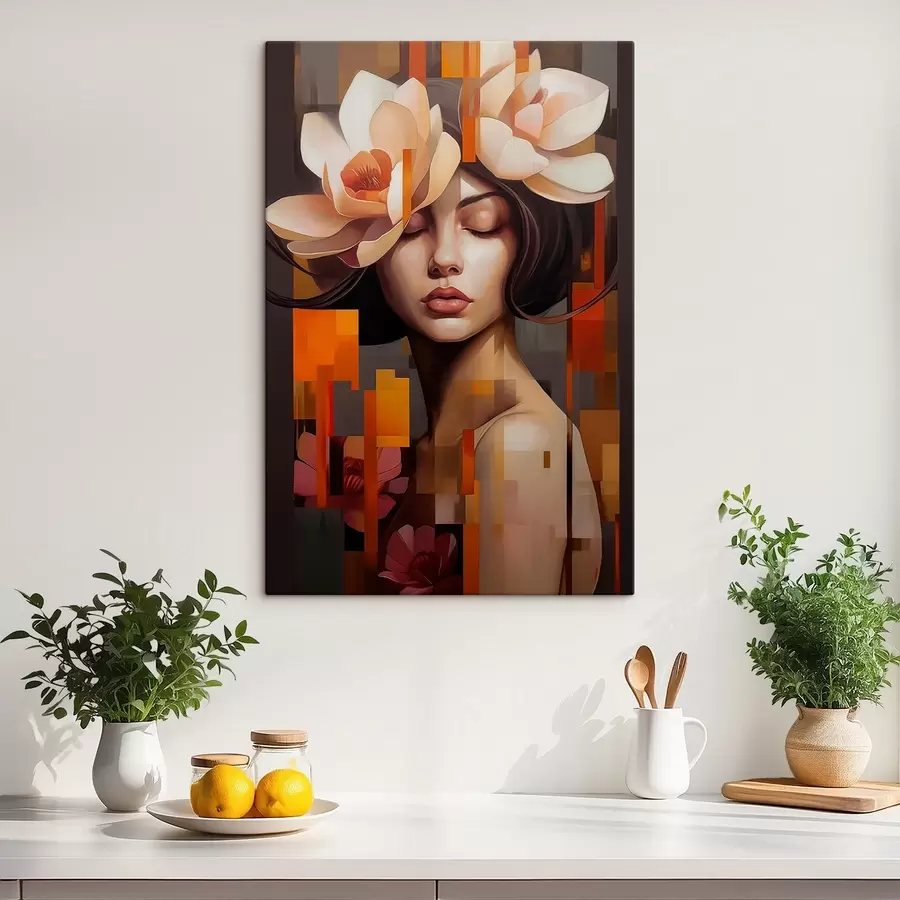 Pilt Naine lillega s45797