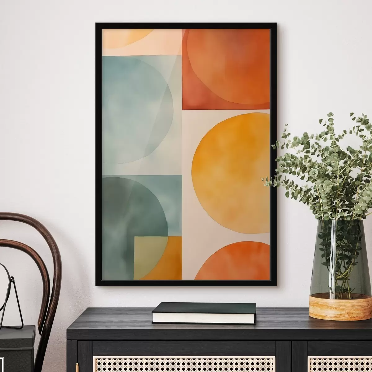 Plakat Geomeetrilised abstraktsed ringid f45792