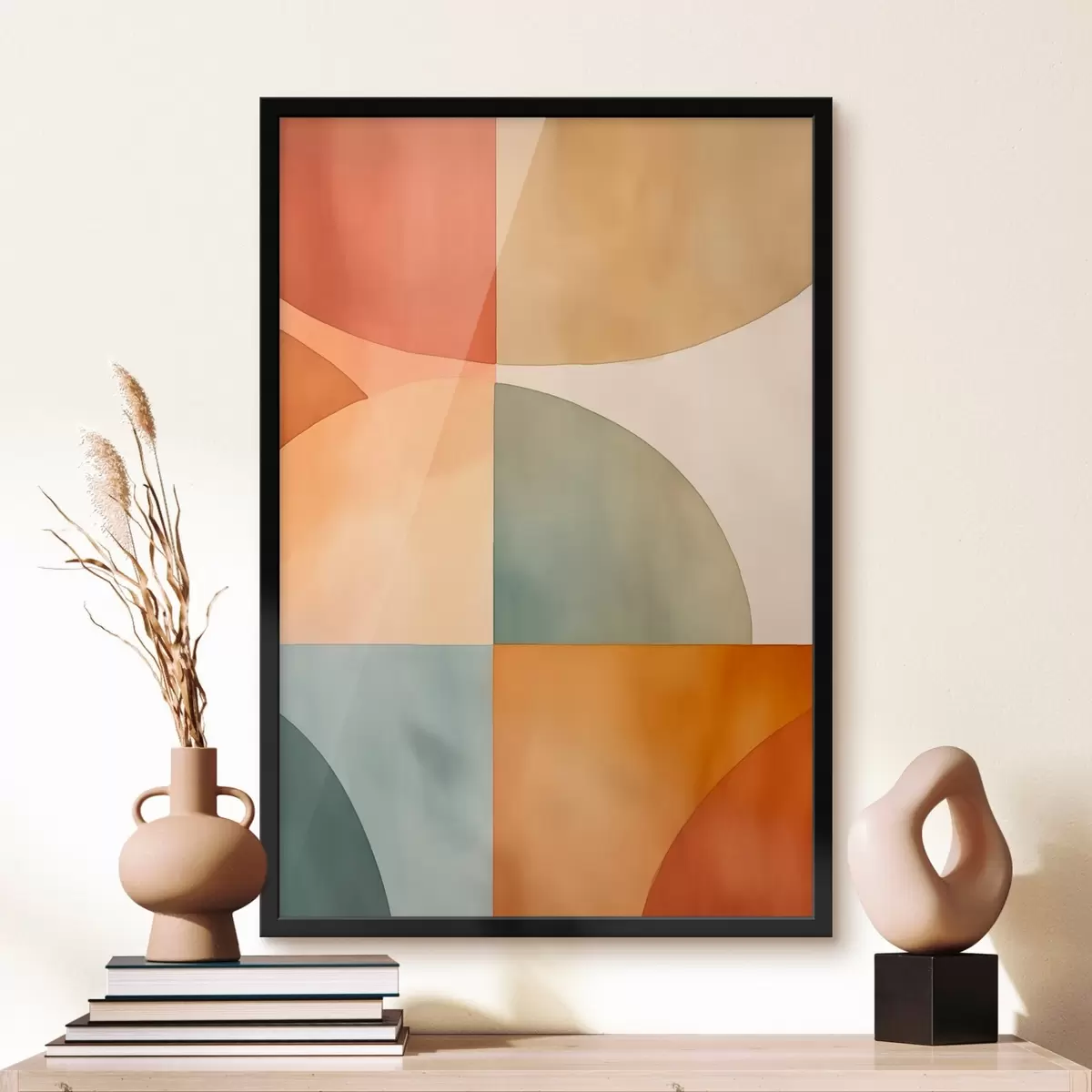 Plakat Geomeetrilised abstraktsed ringid f45793