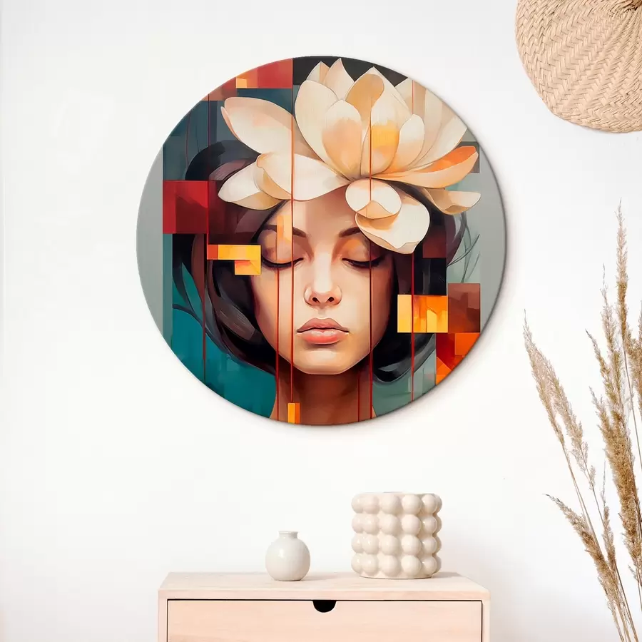 Pilt Naine lillega r45796