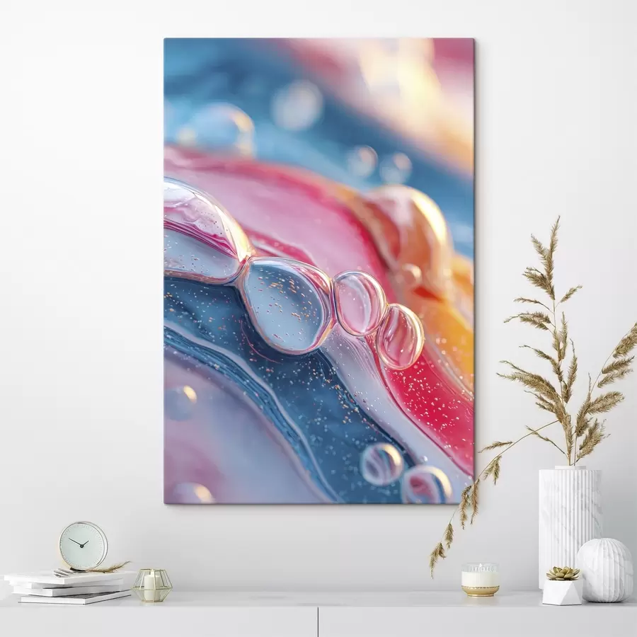 Pilt mitmevärvilised lained mullidega s45705