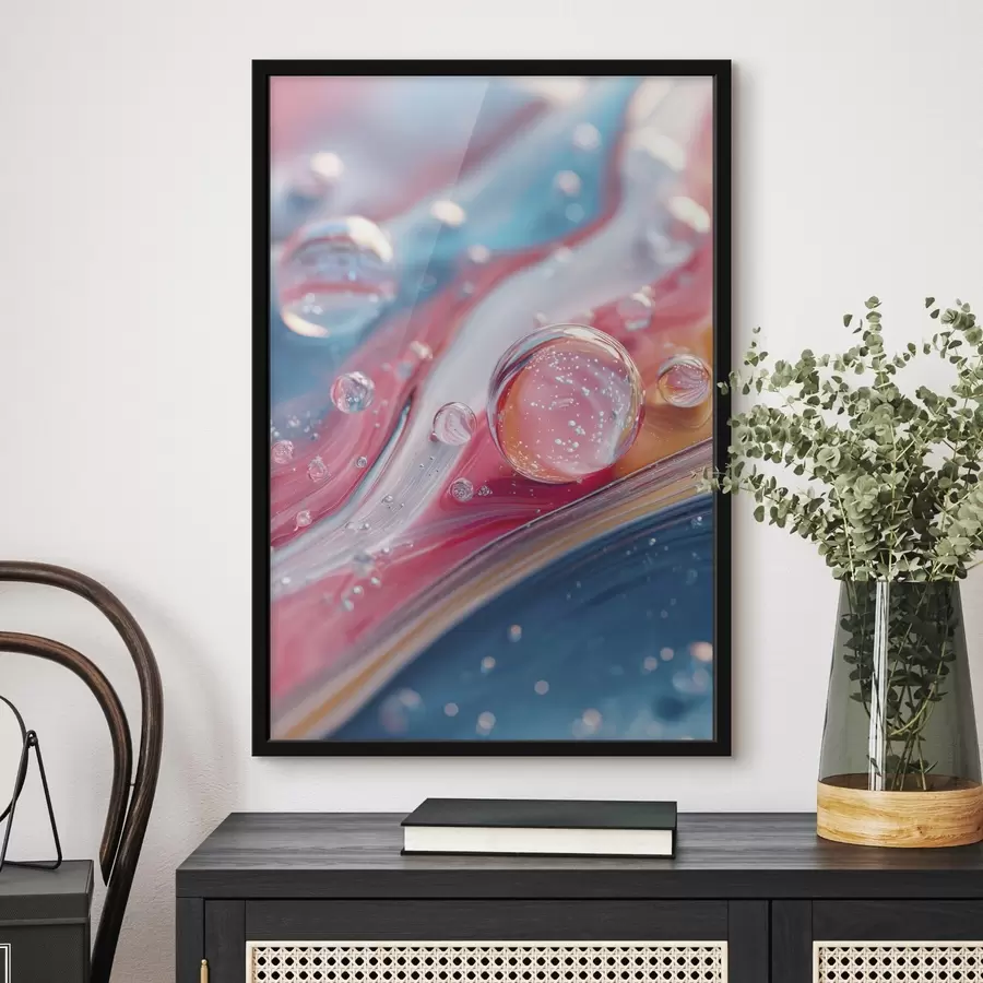 Fototapeedid mitmevärvilised lained mullidega f45706