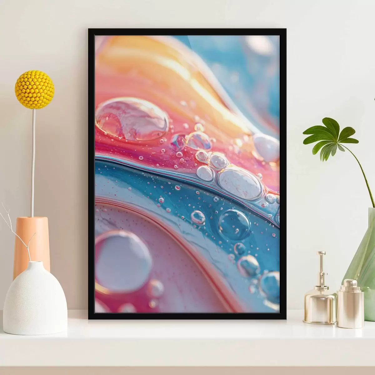 Plakat mitmevärvilised lained mullidega f45707