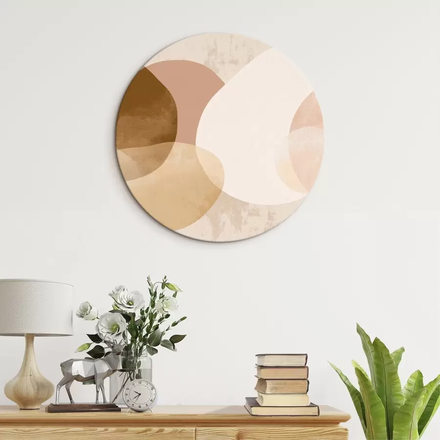 Pilt Abstraktsed läbipaistvad ringid soojas värvipalettis r45803