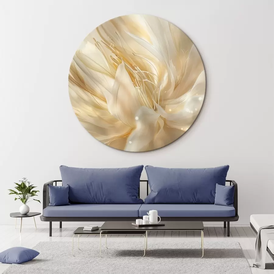 Pilt Kerge abstraktne lill kollakasoranžis sära r45819