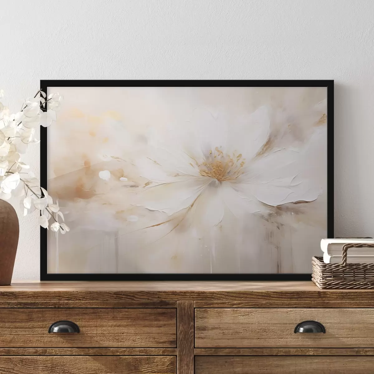 Plakat Kerge õis kollakasoranži keskosaga f45802