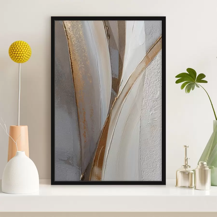 Fototapeedid Tekstuuriga abstraktsed jooned kollaste ja oranžide sädemetega f45810