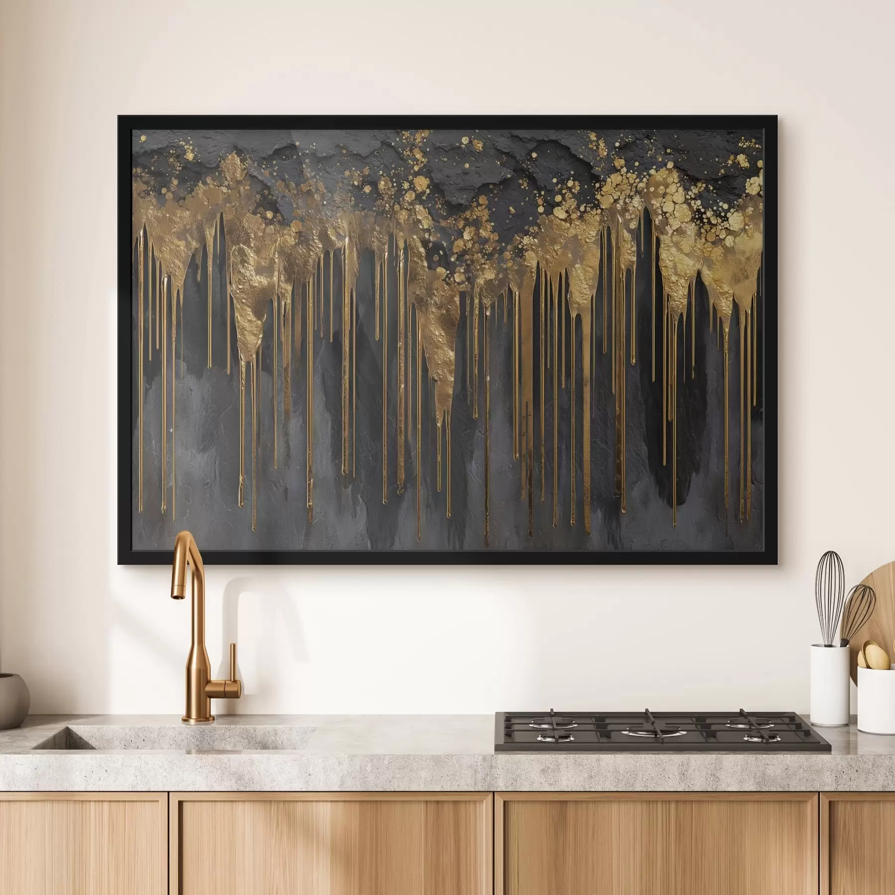 Fototapeedid Abstraktsed vood tumedal taustal f45823