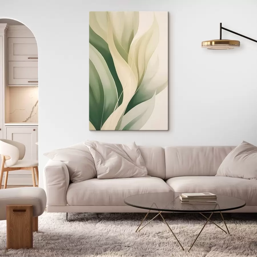 Pilt Abstraktsed rohelised lehed s45832