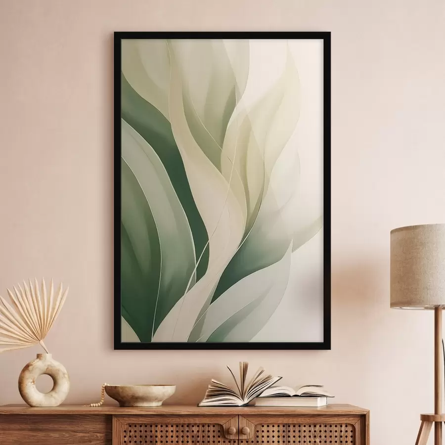 Fototapeedid Abstraktsed rohelised lehed f45832