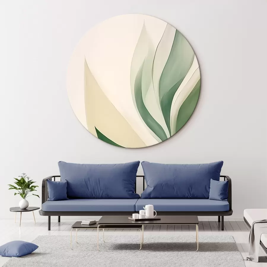 Pilt Abstraktsed rohelised lehed r45831