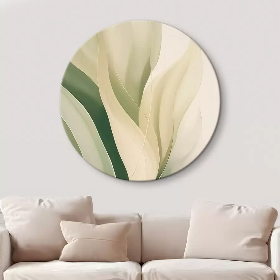 Pilt Abstraktsed rohelised lehed r45832