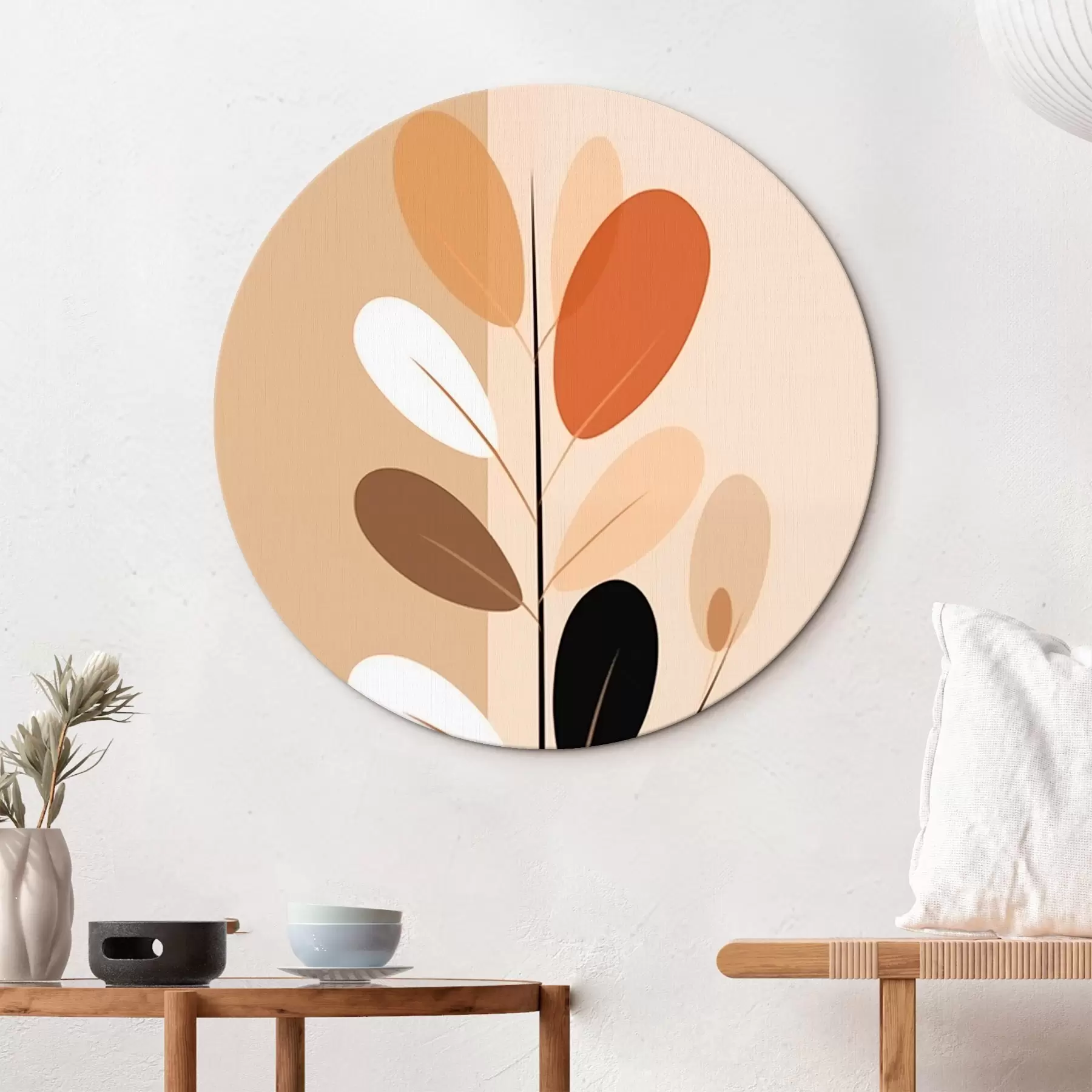 Pilt Minimalistlik oks lehtedega r45834