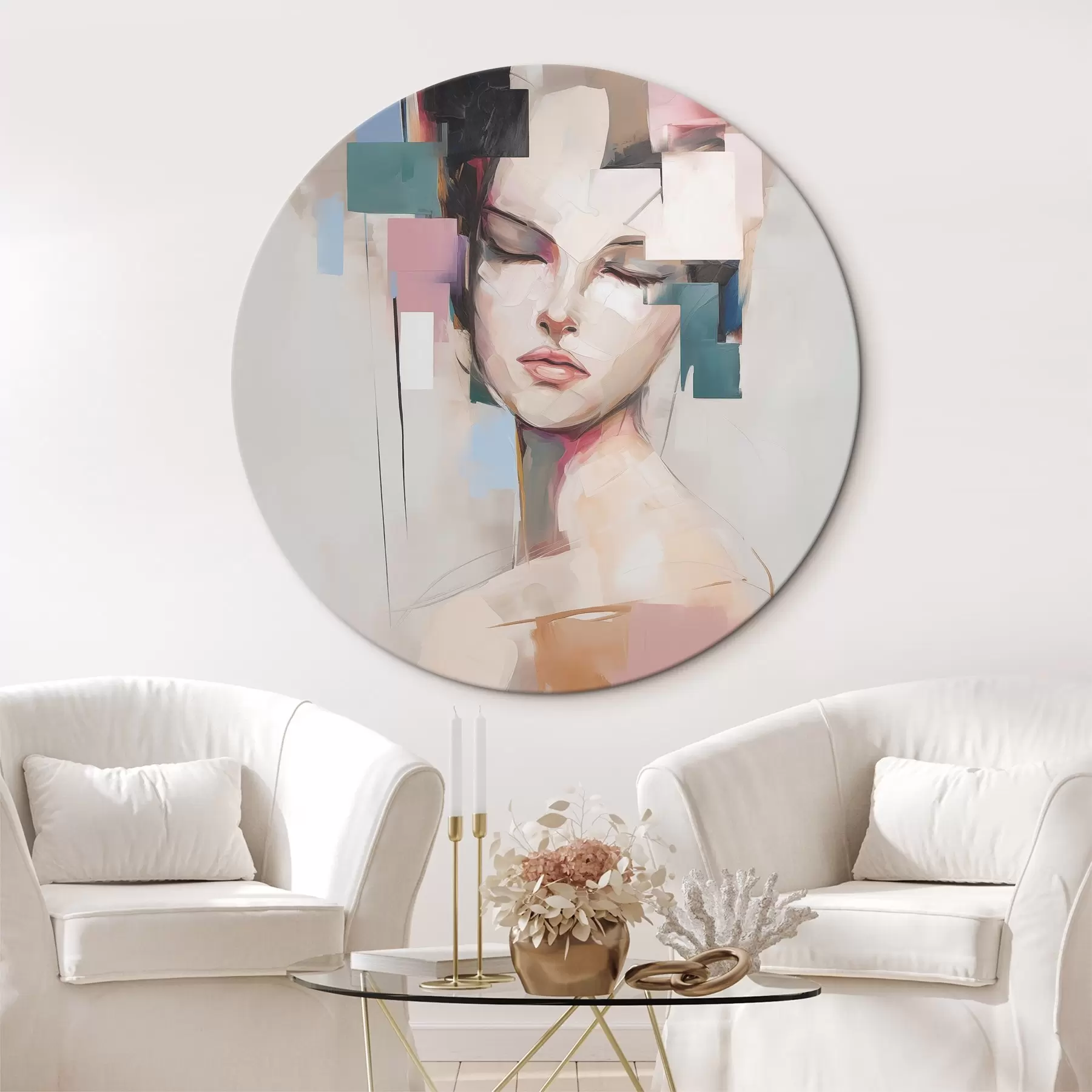 Pilt Abstraktne portree imitatsioon maalimine r45921