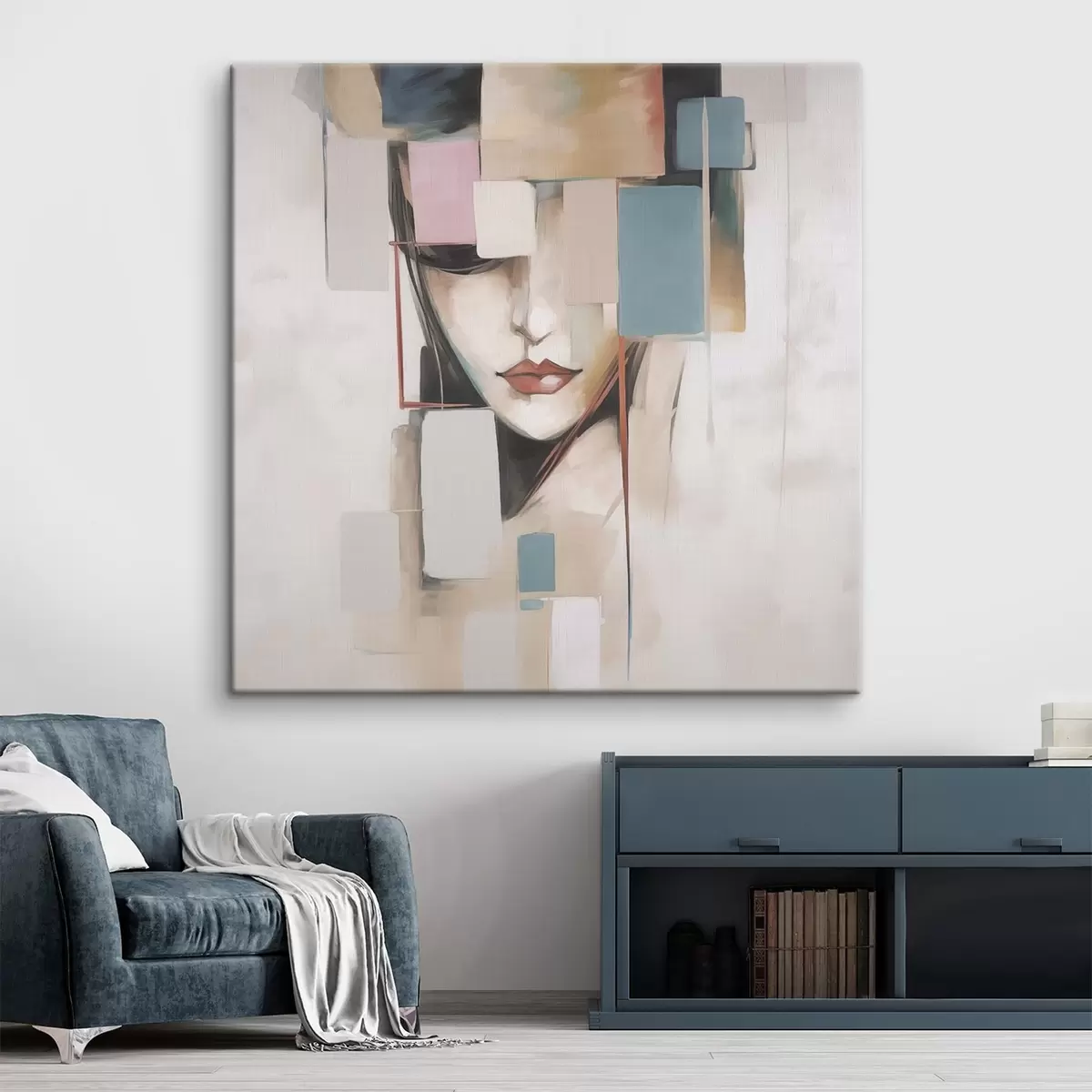 Pilt Abstraktne portree imitatsioon maalimine s45920