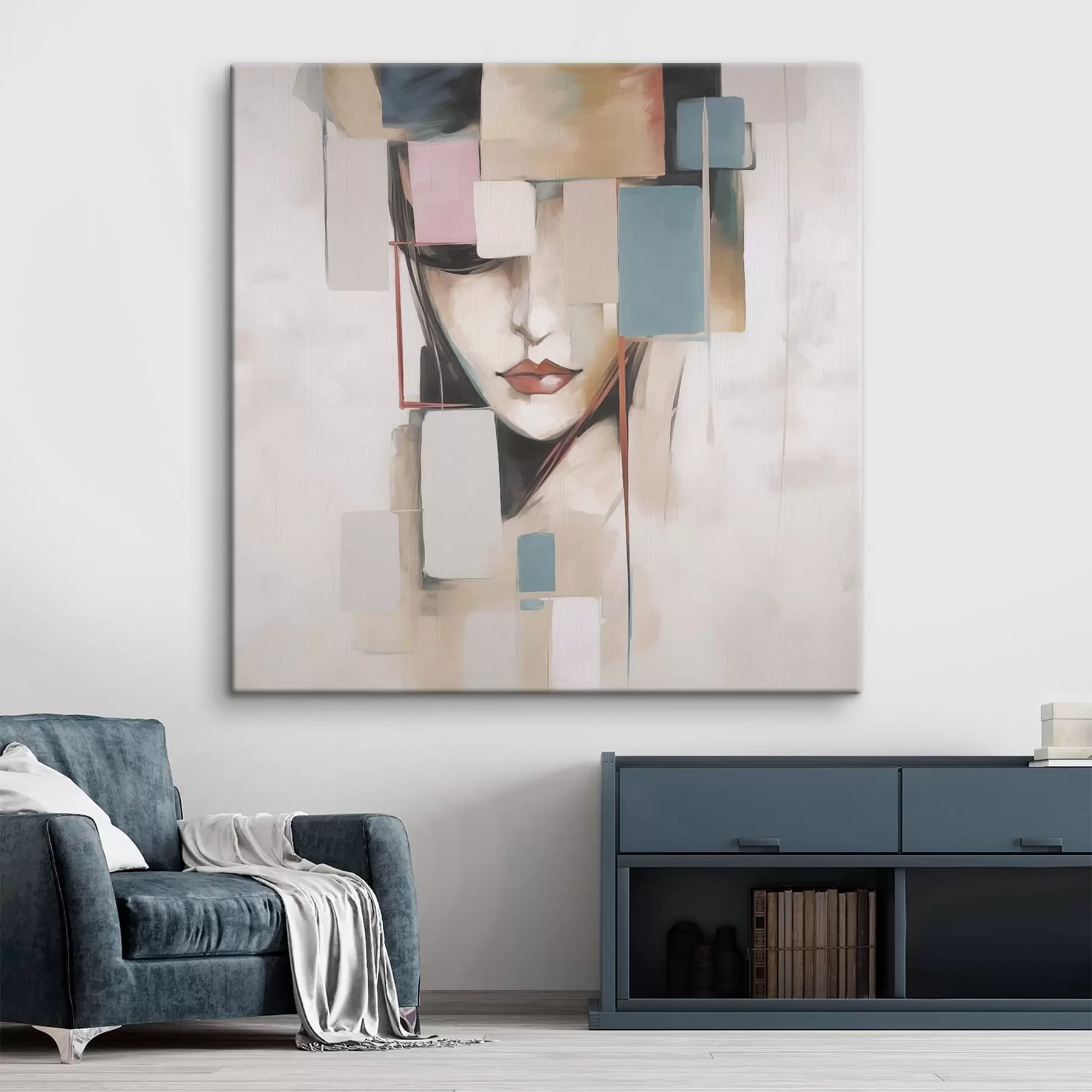 Pilt Abstraktne portree imitatsioon maalimine s45920