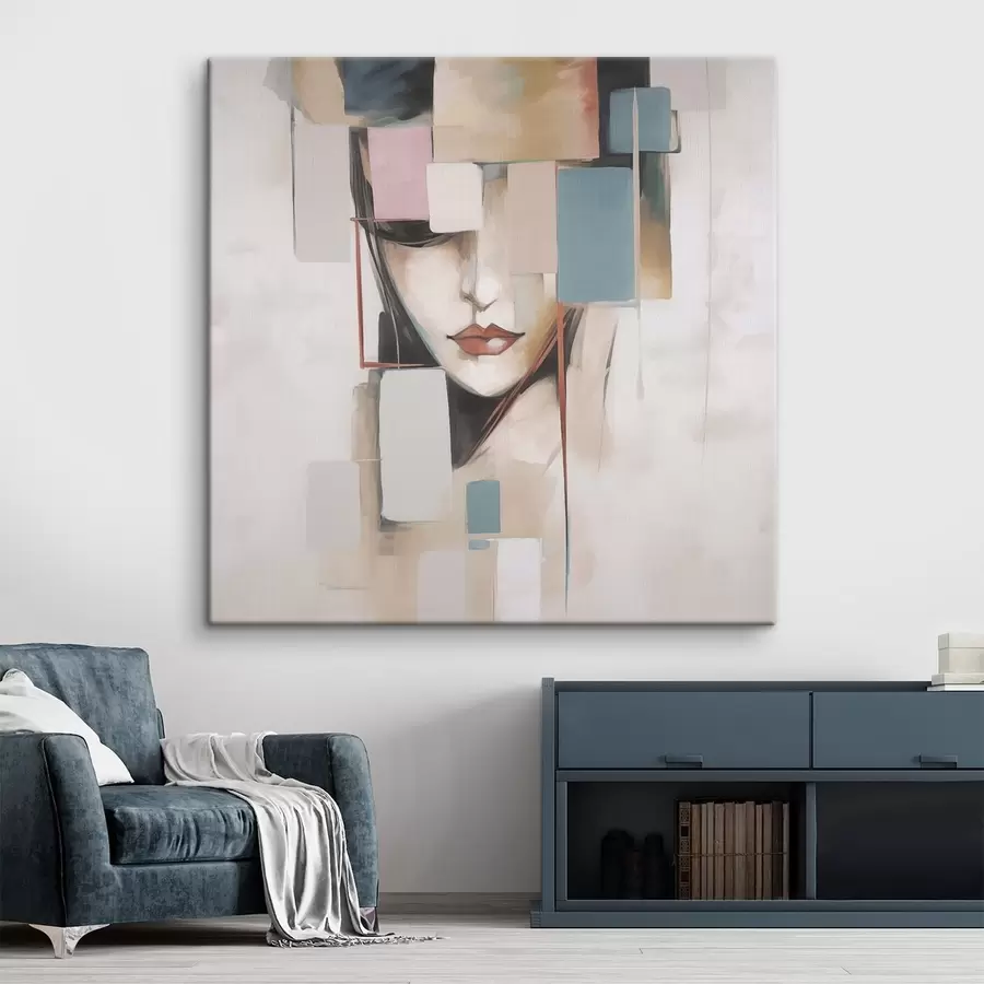 Pilt Abstraktne portree imitatsioon maalimine s45920