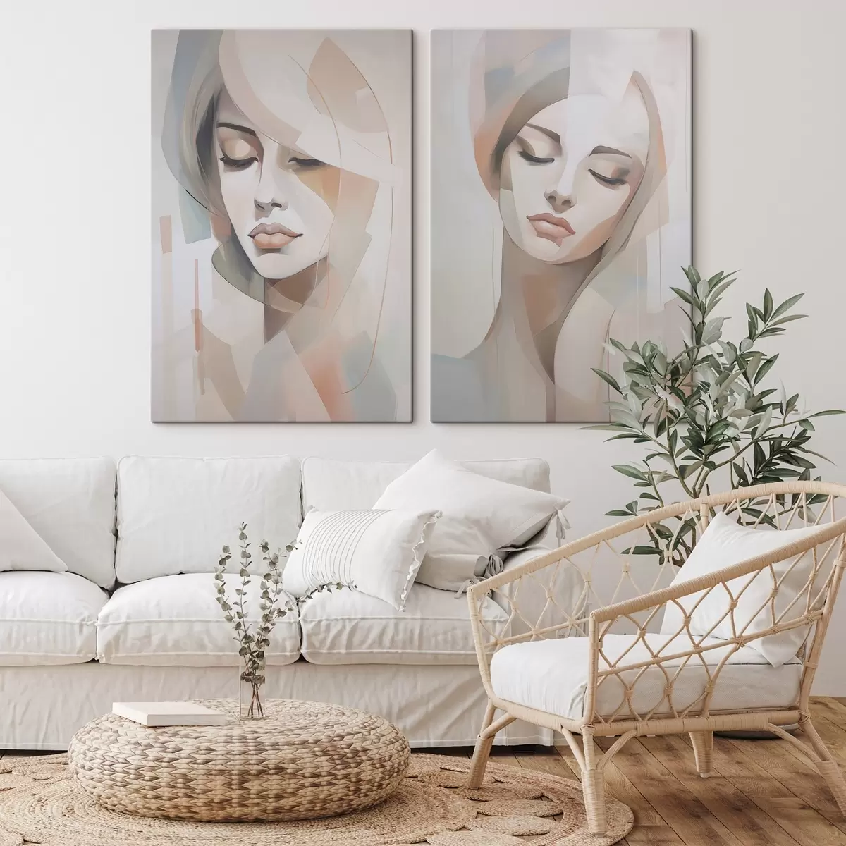 Pilt Tüdruku abstraktne portree m00768