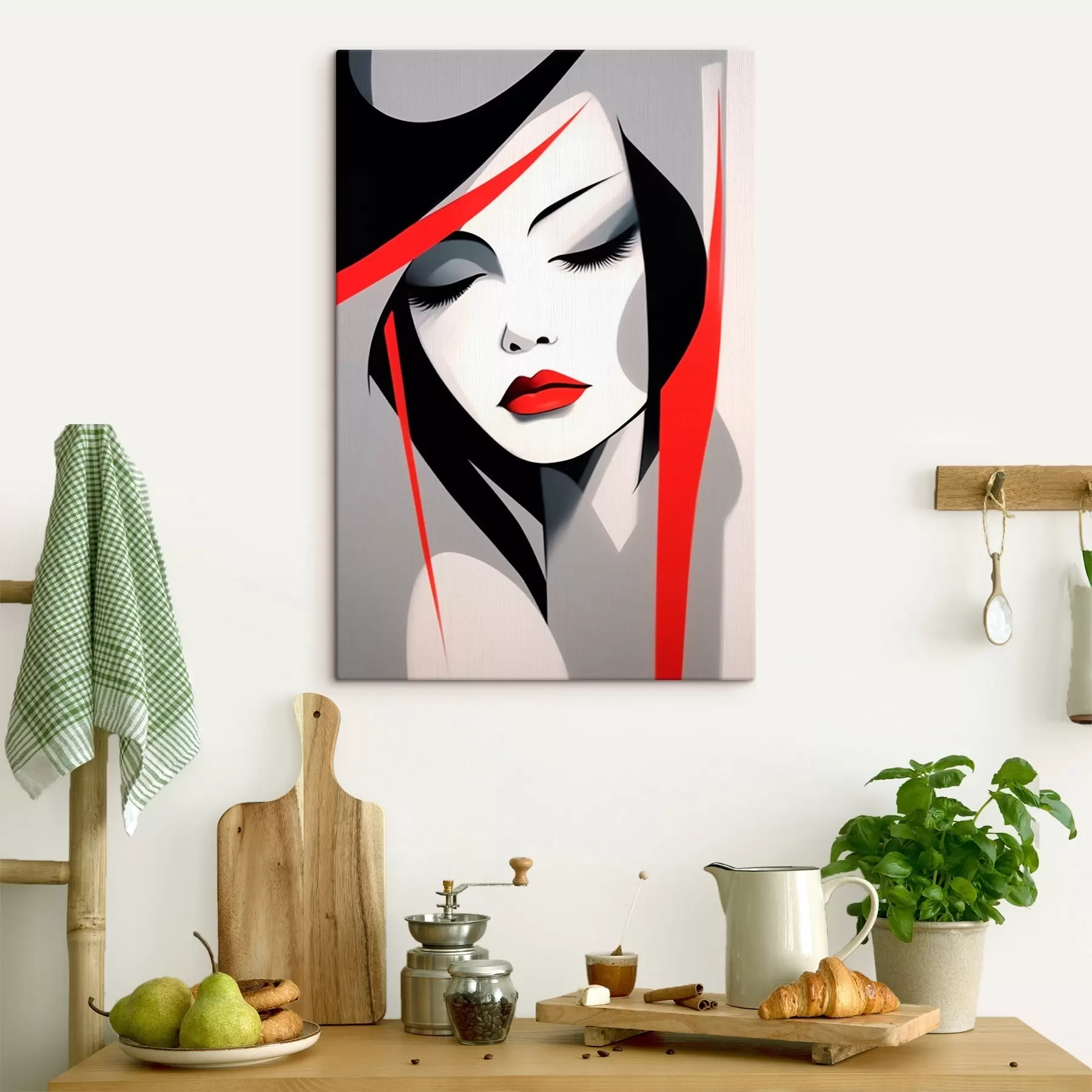 Pilt Abstraktne naiste portree s45964