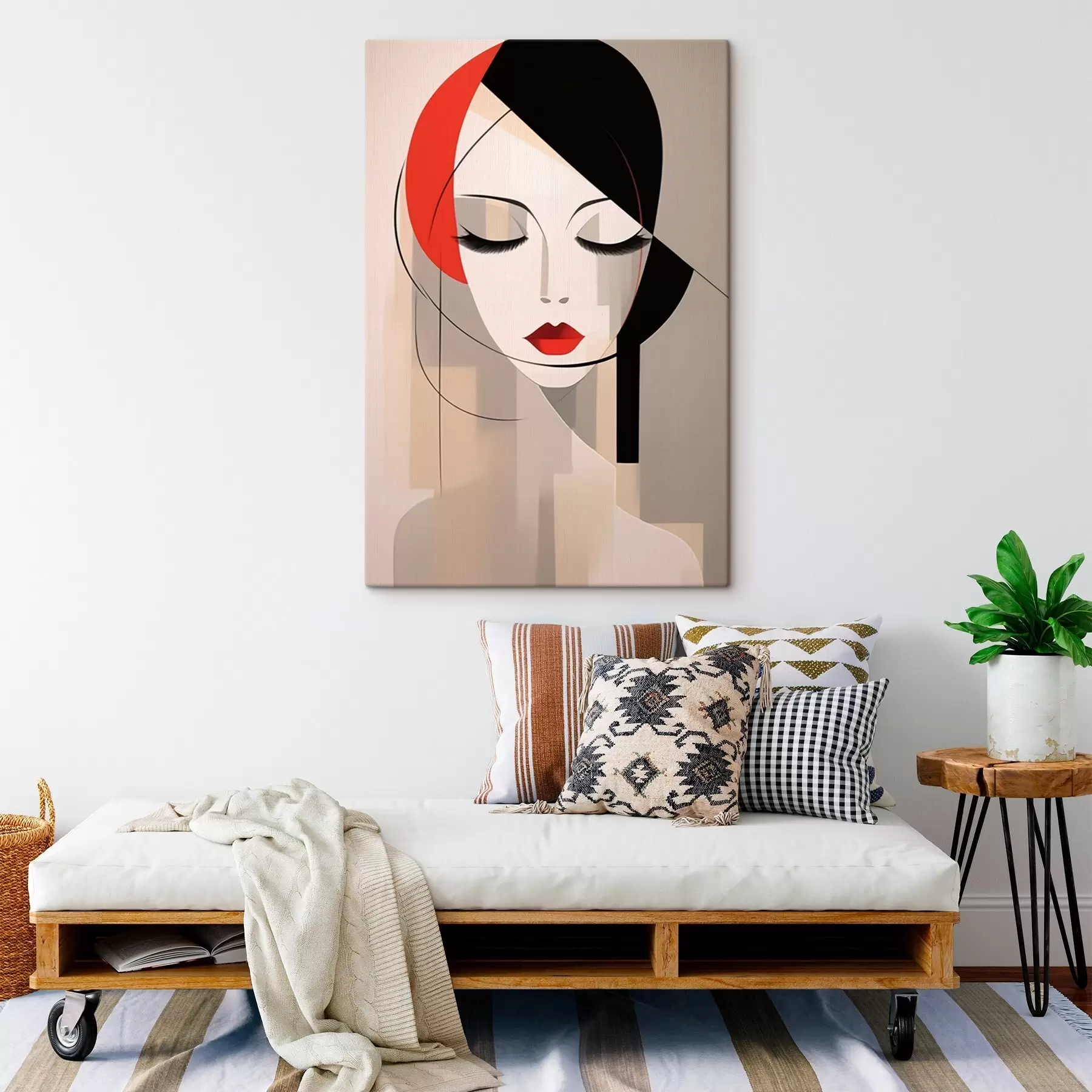 Pilt Abstraktne naiste portree s45965