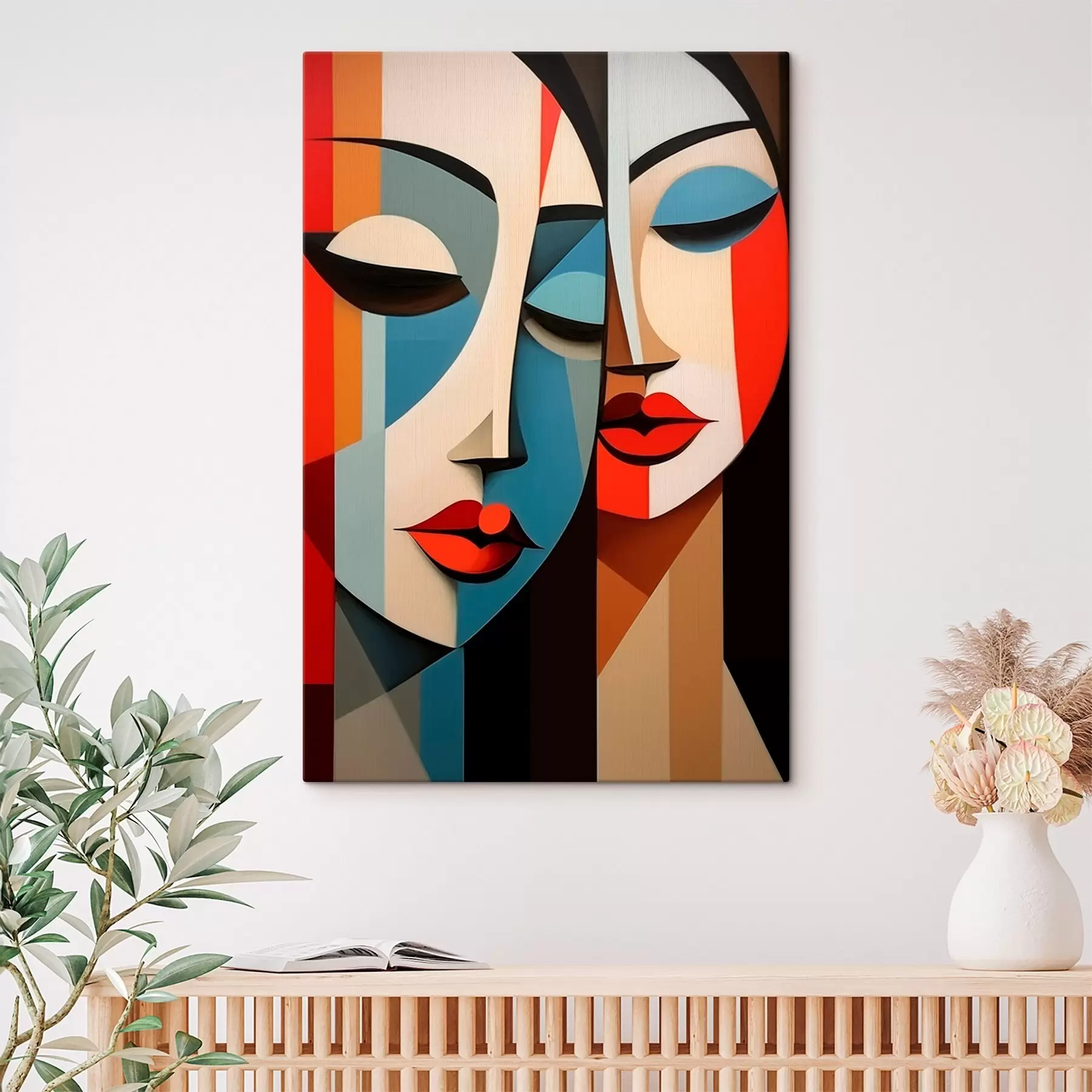 Pilt Geomeetriline naisportree s45966