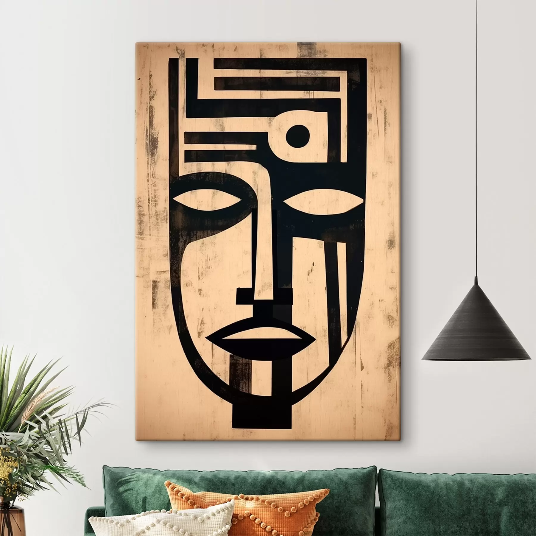 Pilt Geomeetriline abstraktne nägu s45970