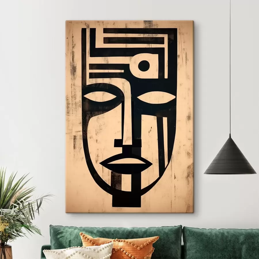 Pilt Geomeetriline abstraktne nägu s45970