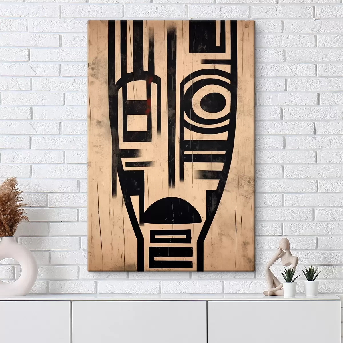 Pilt Geomeetriline abstraktne nägu s45971