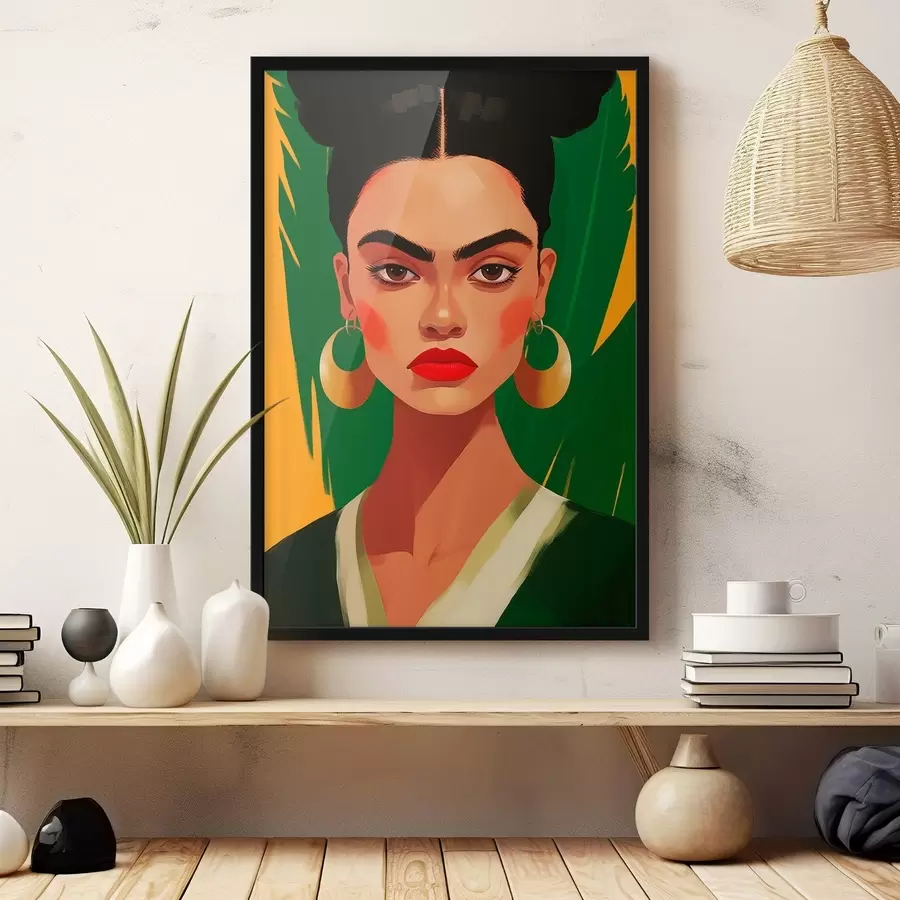 Fototapeedid Naine kõrvarõngadega f45953