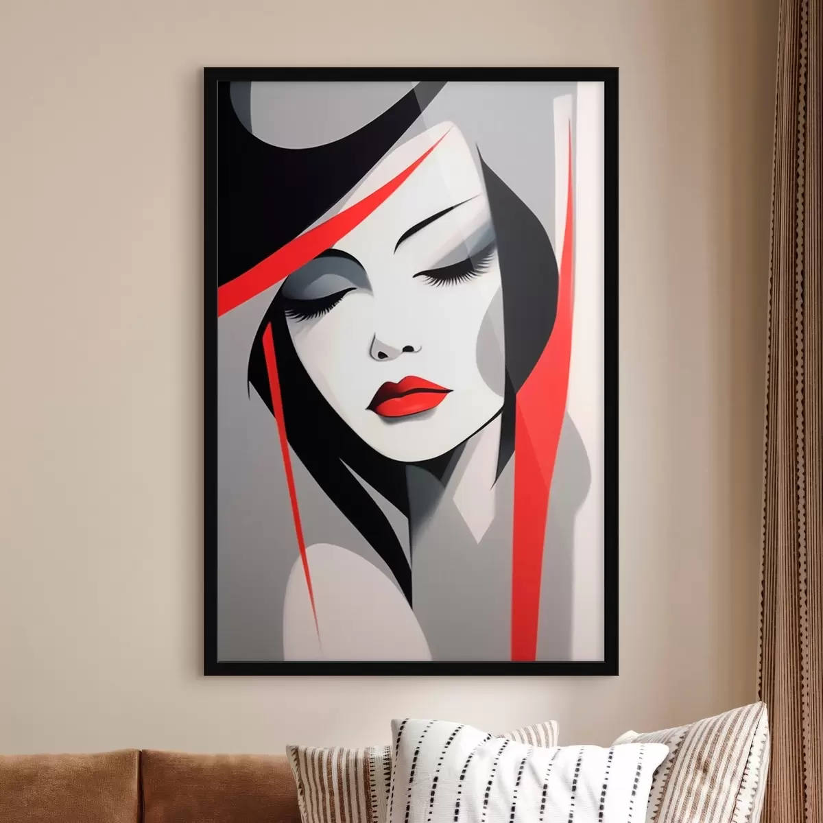 Plakat Abstraktne naiste portree f45964