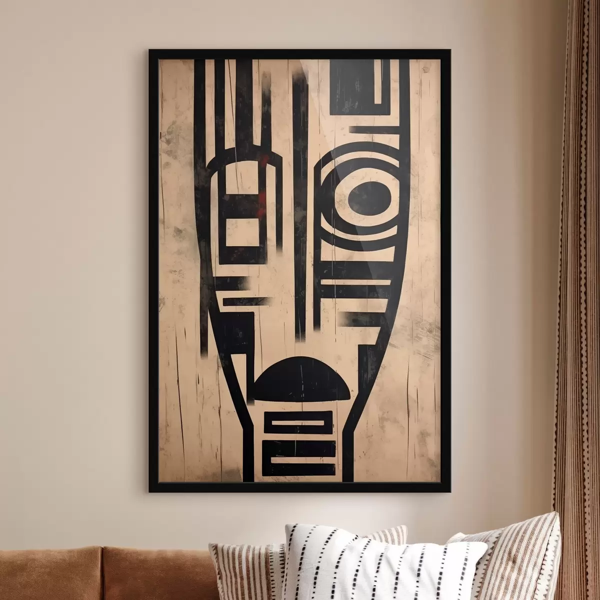 Plakat Geomeetriline abstraktne nägu f45971