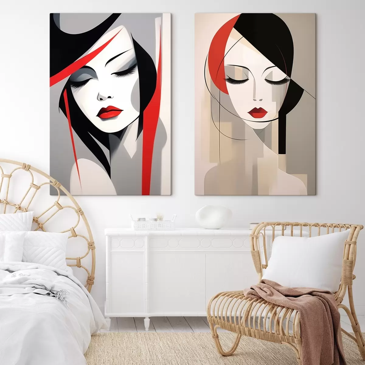 Pilt Abstraktsed naiste portreed m00774