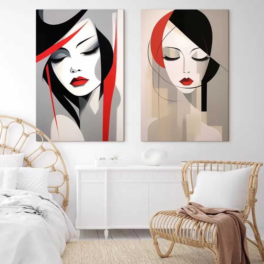 Pilt Abstraktsed naiste portreed m00774