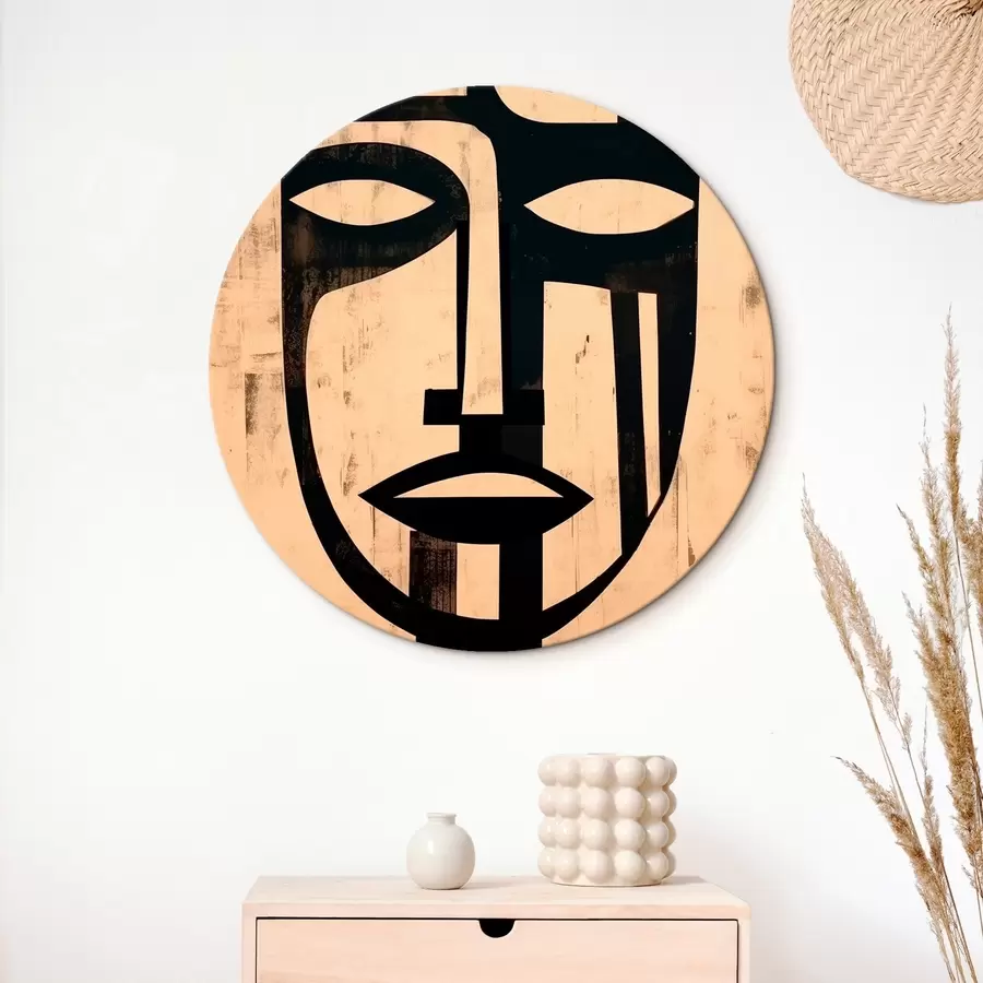 Pilt Geomeetriline abstraktne nägu r45970