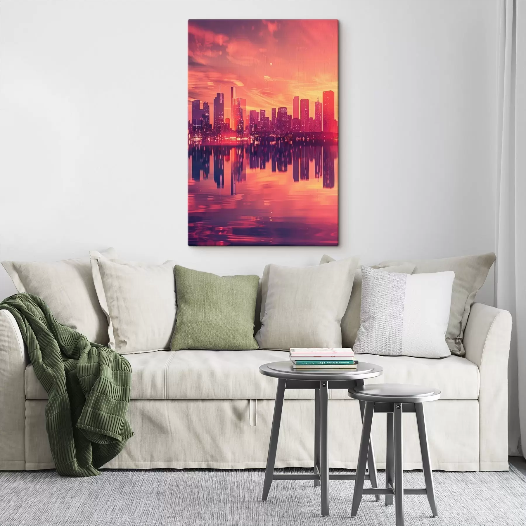 Pilt Linn päikeseloojangul s45658