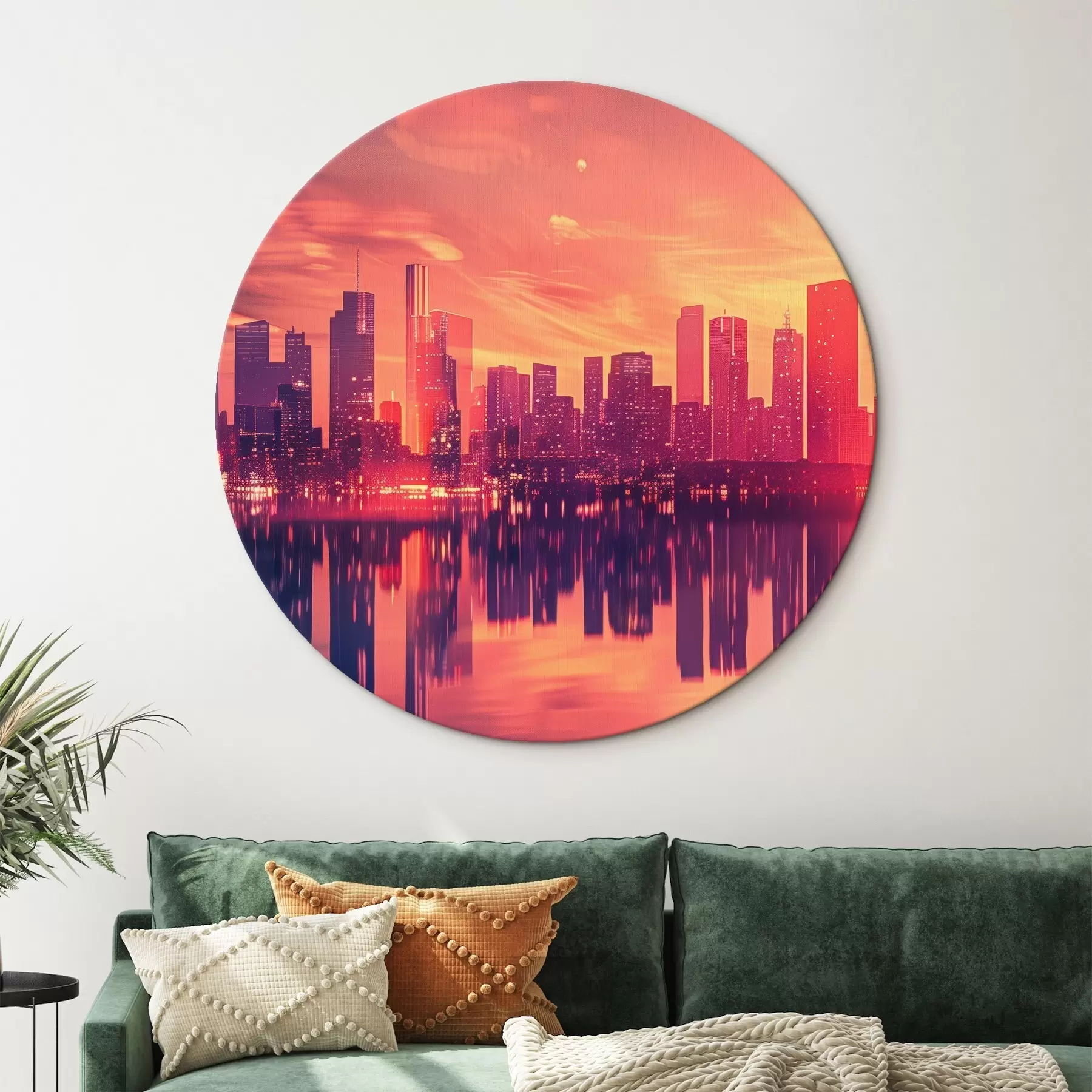 Pilt Linn päikeseloojangul r45658