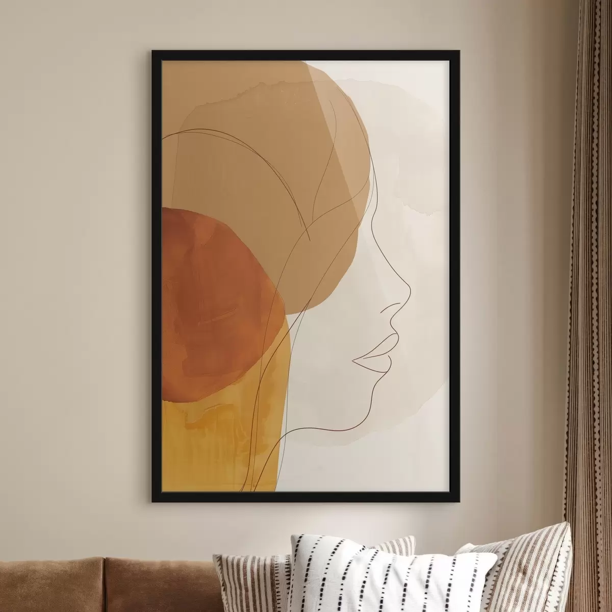 Plakat Abstraktsioon, tüdruk f45654