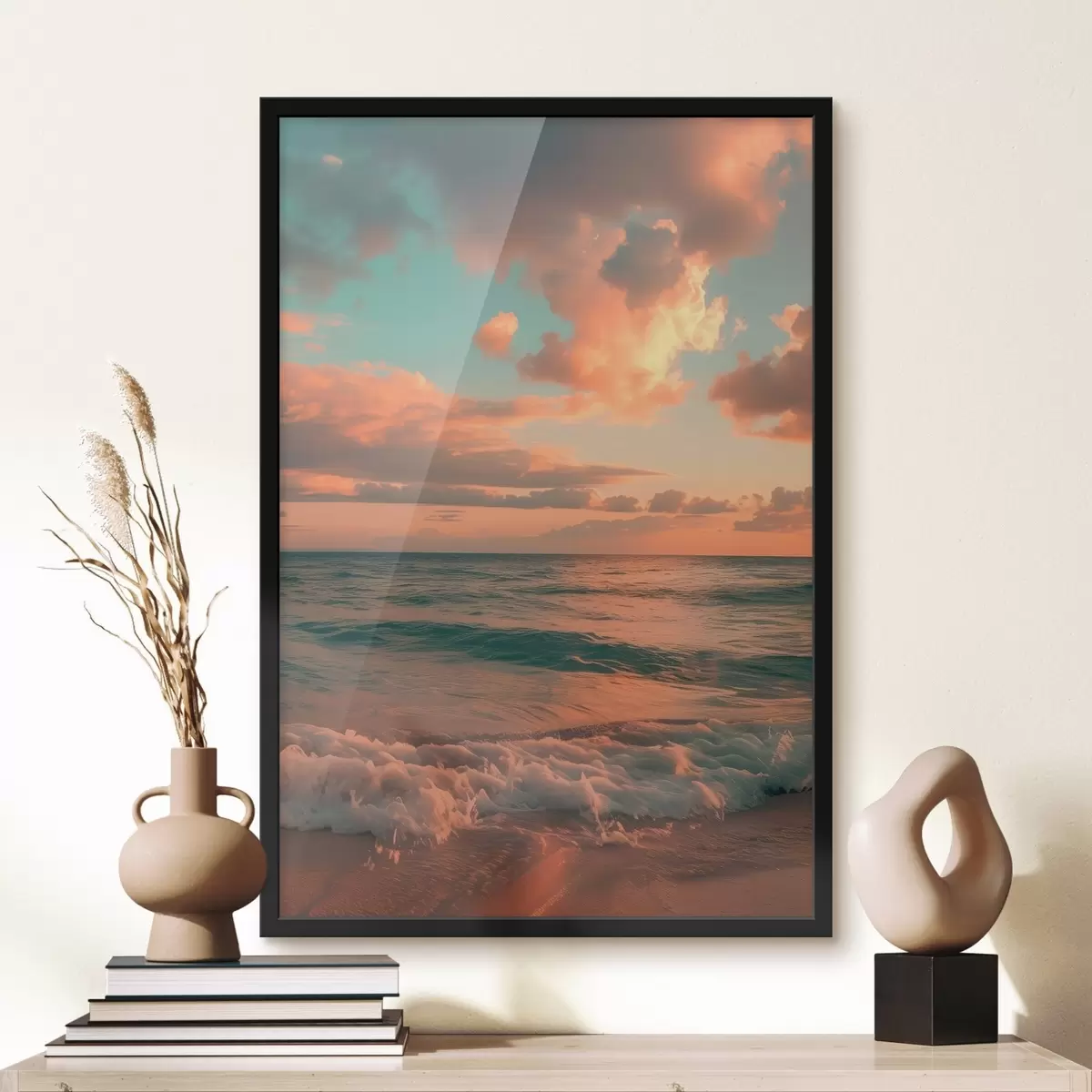 Plakat Pilved mere taustal f45660