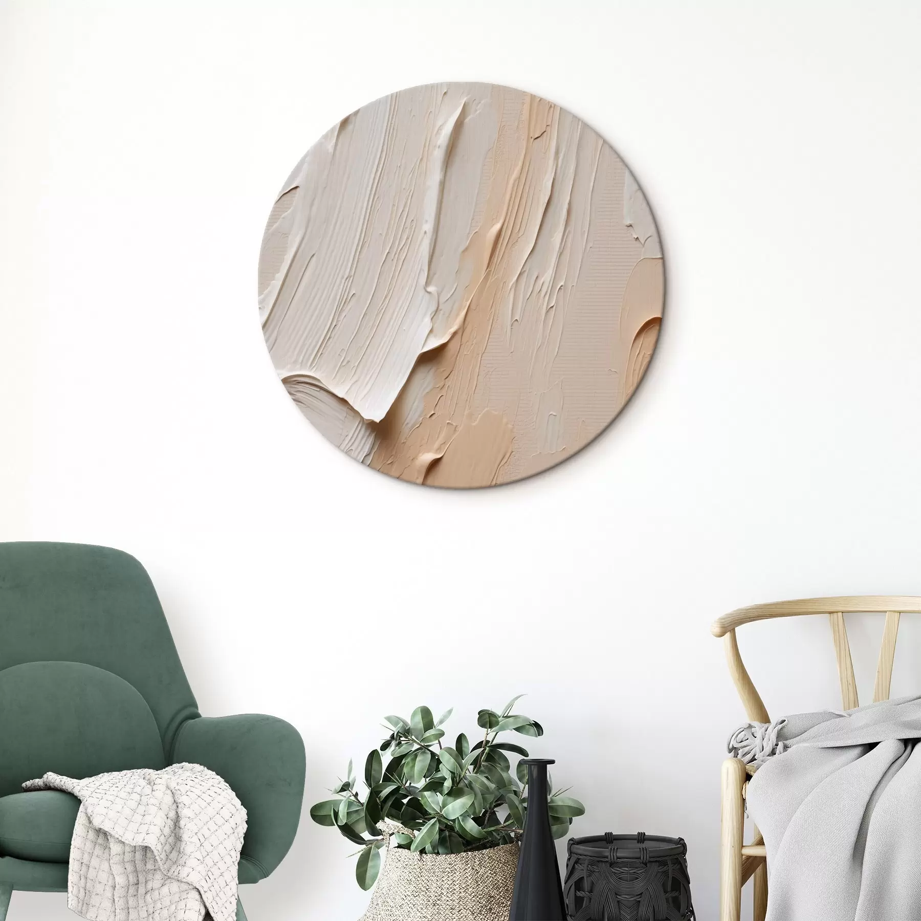 Pilt Tekstuuriga pastelljooned beež-kreemikates toonides r45871