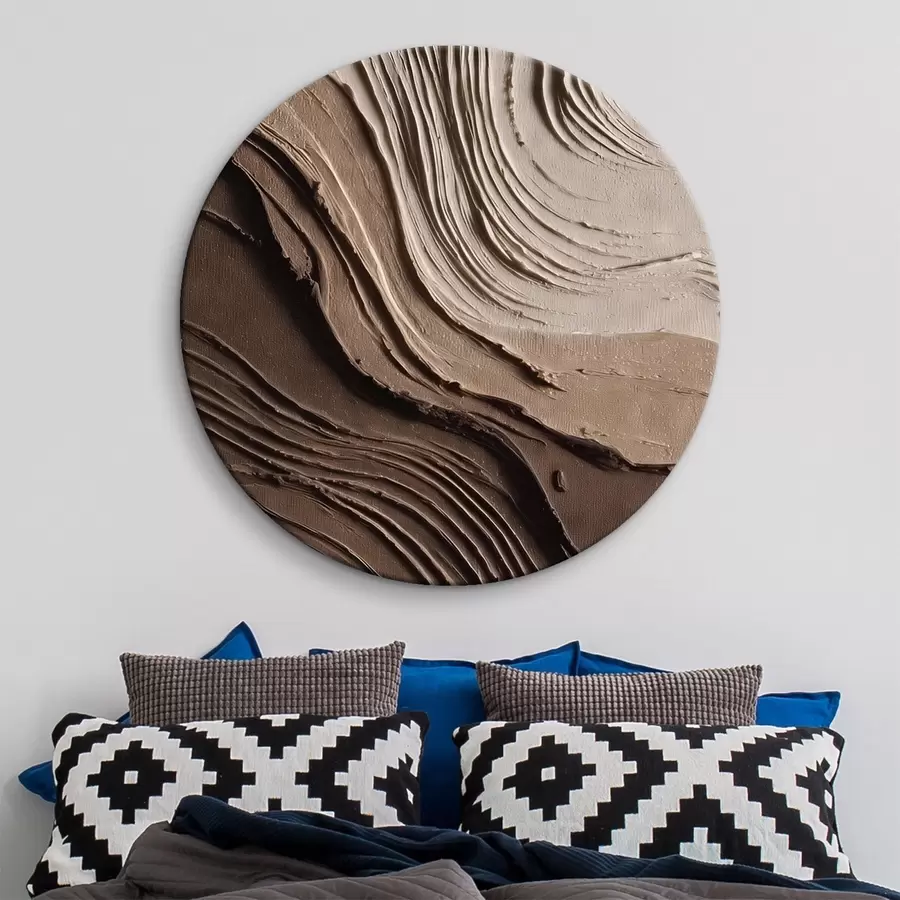 Pilt Reljeefsed šokolaadibeige kihid, tekstuuriga pasta r45894