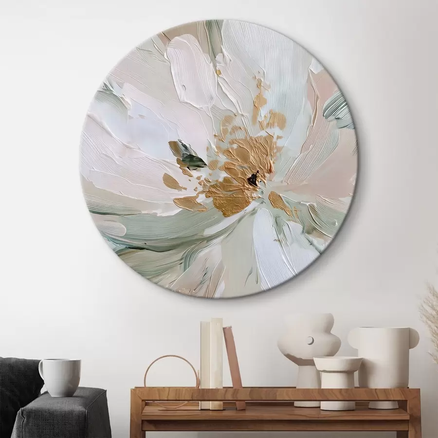 Pilt Pastellne impasto lill kollaste aksentidega r45900