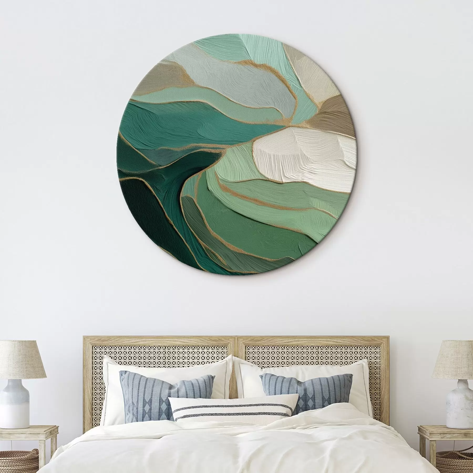 Pilt Salvei-roheline abstraktsioon kollase kontuuriga r45901