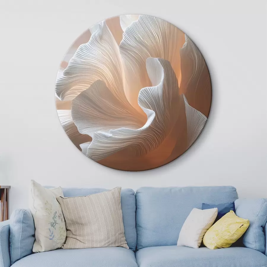 Pilt Õhulised valged kroonlehed sooja virsiku säraga r45909