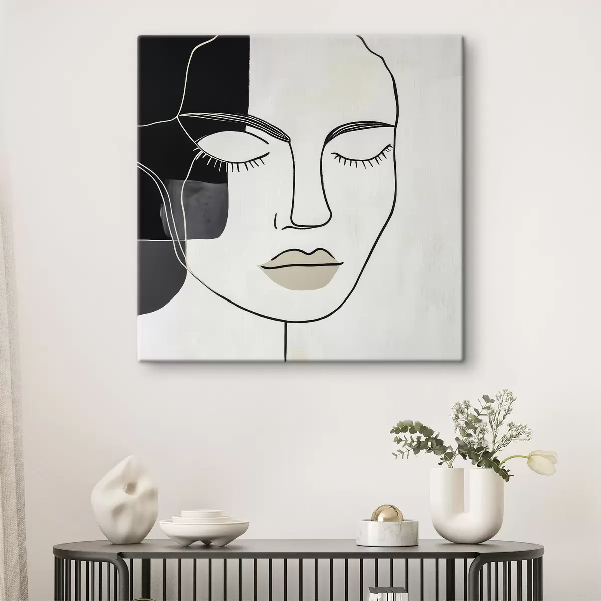 Pilt Minimalistlik abstraktne portree s45987