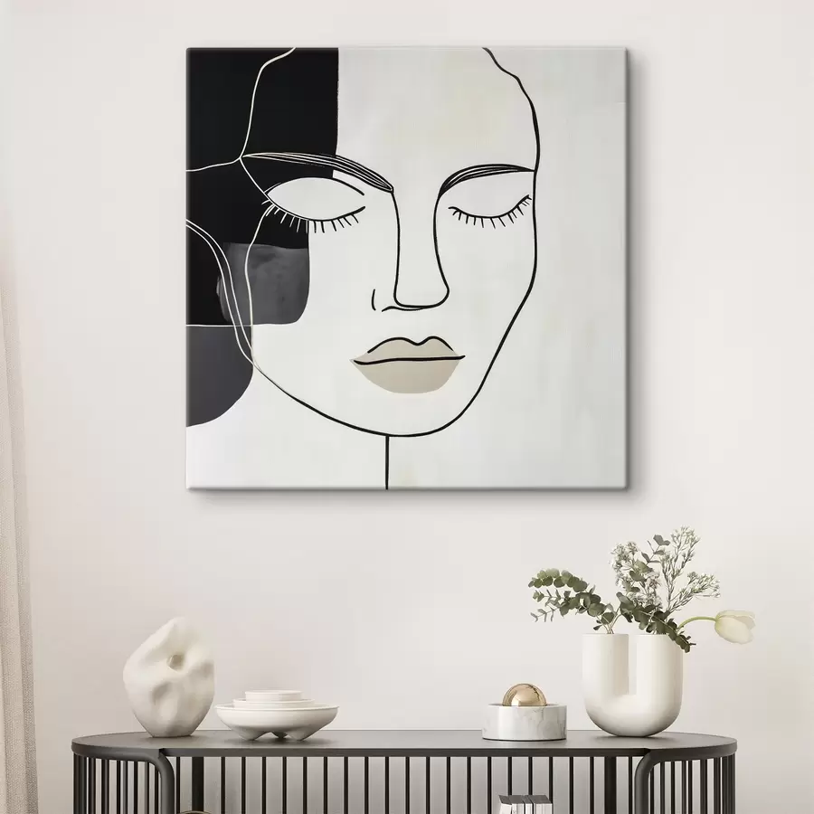 Pilt Minimalistlik abstraktne portree s45987