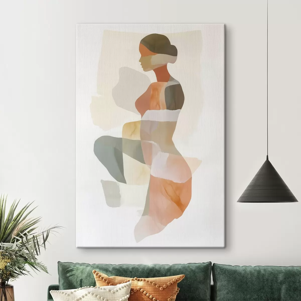 Pilt Abstraktne naise siluett s45992