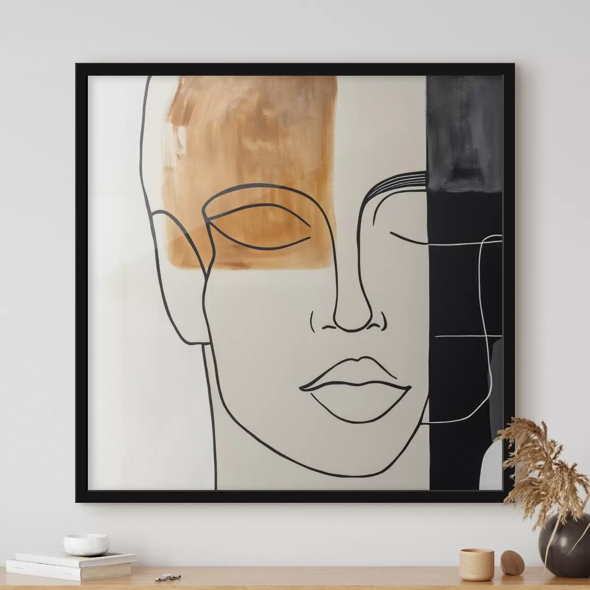 Plakat Minimalistlik abstraktne portree f45986